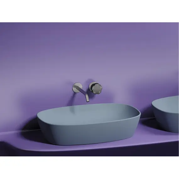УМЫВАЛЬНИК ЧАША НАКЛАДНАЯ ОВАЛЬНАЯ CERAMICA NOVA ELEMENT (ЦВЕТ СЕРО-ГОЛУБОЙ МАТОВЫЙ) 600*380*138ММ