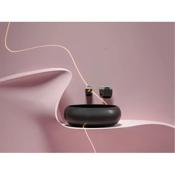 УМЫВАЛЬНИК ЧАША НАКЛАДНАЯ КРУГЛАЯ CERAMICA NOVA ELEMENT (ЦВЕТ ЧЕРНЫЙ МАТОВЫЙ) 360*360*120ММ