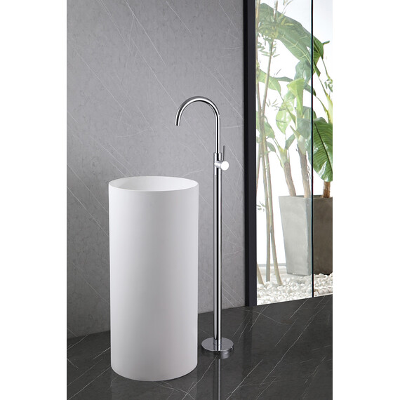 СМЕСИТЕЛЬ ABBER WASSER KREIS AF8141 НАПОЛЬНЫЙ ДЛЯ РАКОВИНЫ, ХРОМ