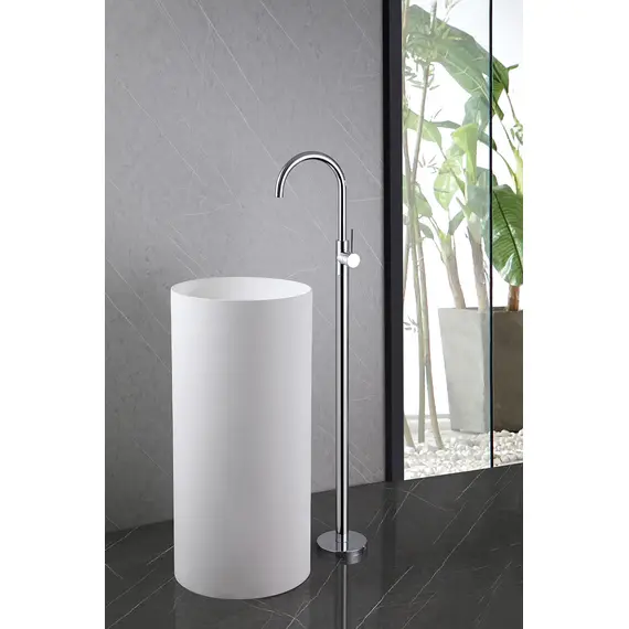 СМЕСИТЕЛЬ ABBER WASSER KREIS AF8141 НАПОЛЬНЫЙ ДЛЯ РАКОВИНЫ, ХРОМ