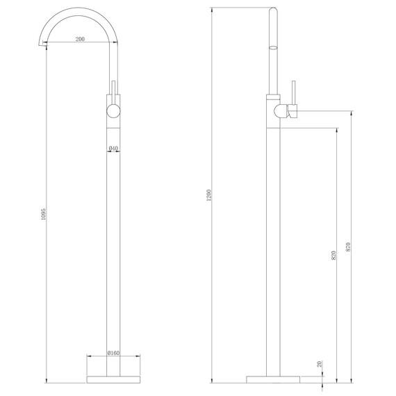 СМЕСИТЕЛЬ ABBER WASSER KREIS AF8141RG НАПОЛЬНЫЙ ДЛЯ РАКОВИНЫ, РОЗОВОЕ ЗОЛОТО