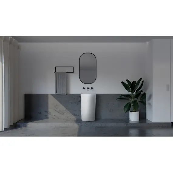 РАКОВИНА ОТДЕЛЬНОСТОЯЩАЯ ABBER STEIN AS2504-H БЕЛАЯ МАТОВАЯ