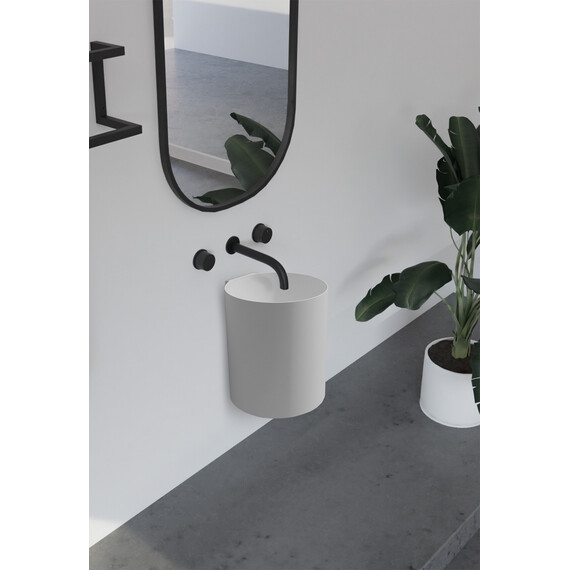 РАКОВИНА ПОДВЕСНАЯ ABBER STEIN AS2624 БЕЛАЯ МАТОВАЯ