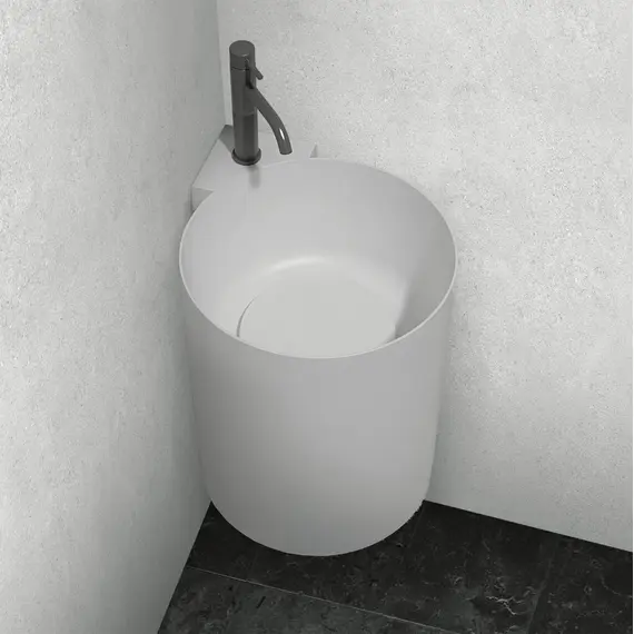 РАКОВИНА ПОДВЕСНАЯ ABBER STEIN AS2625 БЕЛАЯ МАТОВАЯ