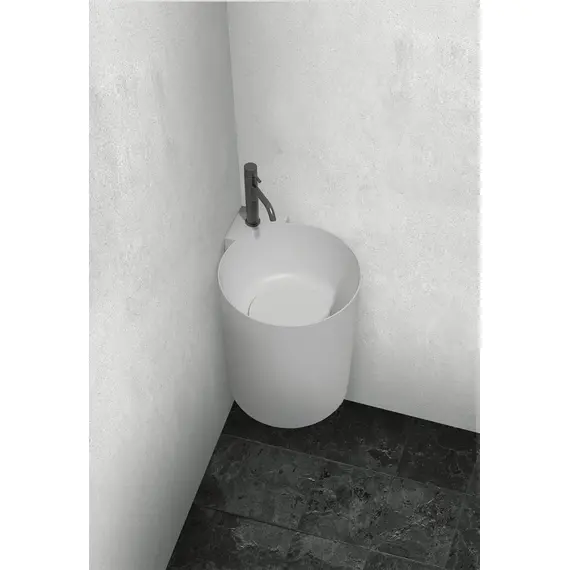 РАКОВИНА ПОДВЕСНАЯ ABBER STEIN AS2625 БЕЛАЯ МАТОВАЯ