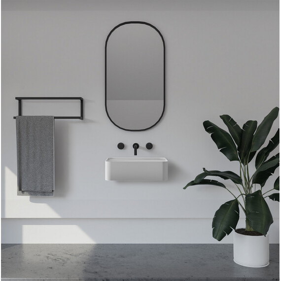 РАКОВИНА ПОДВЕСНАЯ ABBER STEIN AS2626 БЕЛАЯ МАТОВАЯ