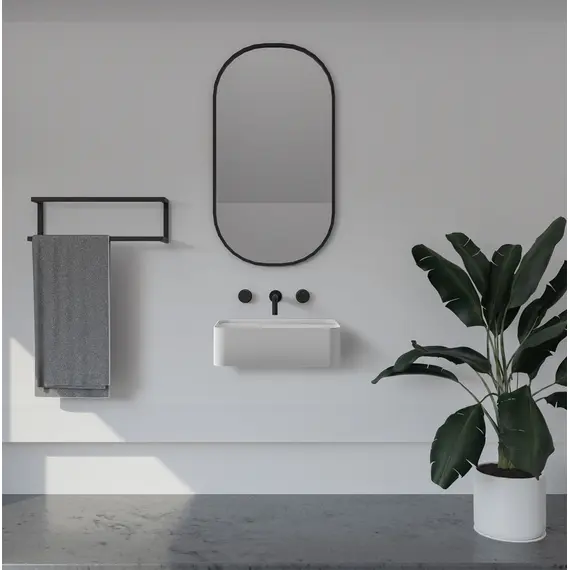 РАКОВИНА ПОДВЕСНАЯ ABBER STEIN AS2626 БЕЛАЯ МАТОВАЯ