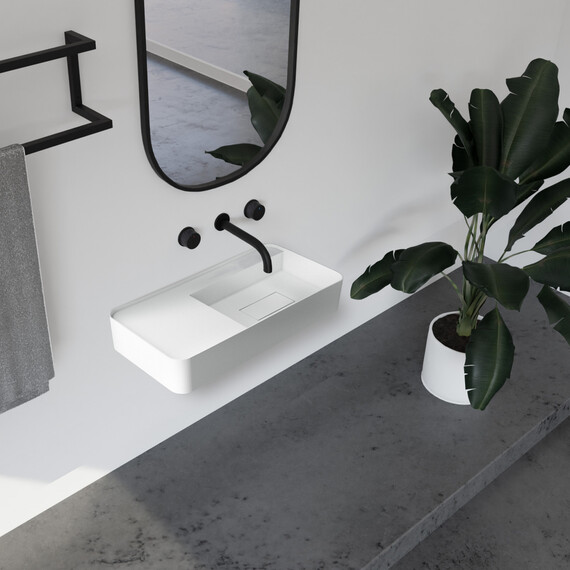 РАКОВИНА ПОДВЕСНАЯ ABBER STEIN AS2627-0.8 БЕЛАЯ МАТОВАЯ