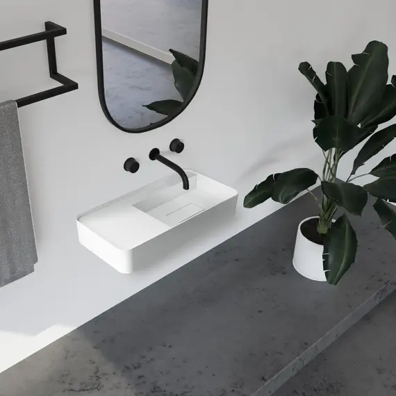 РАКОВИНА ПОДВЕСНАЯ ABBER STEIN AS2627-1.2 БЕЛАЯ МАТОВАЯ