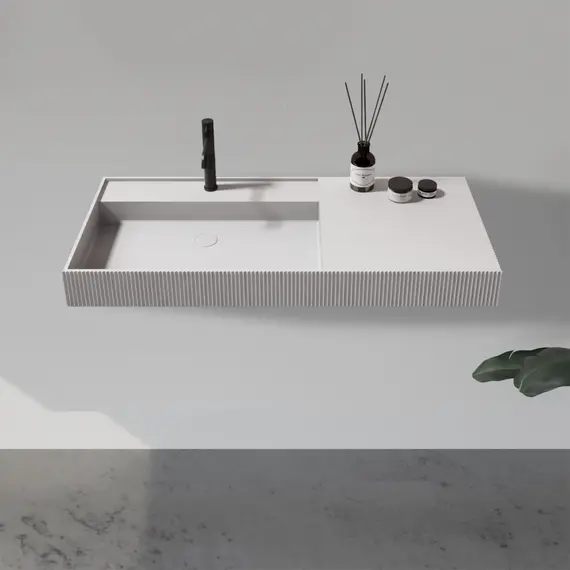 РАКОВИНА ПОДВЕСНАЯ ABBER STEIN AS2628 БЕЛАЯ МАТОВАЯ