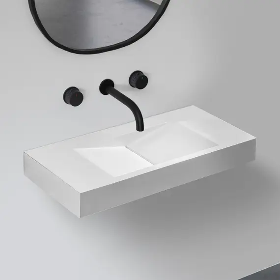 РАКОВИНА ПОДВЕСНАЯ ABBER STEIN AS2641 БЕЛАЯ МАТОВАЯ