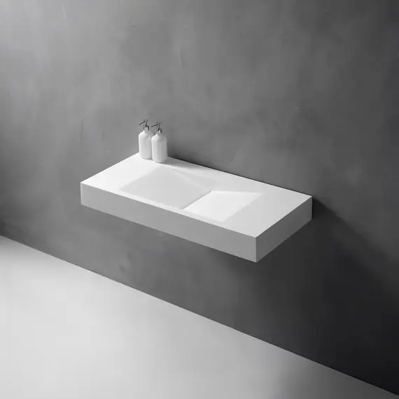 РАКОВИНА ПОДВЕСНАЯ ABBER STEIN AS2641 БЕЛАЯ МАТОВАЯ