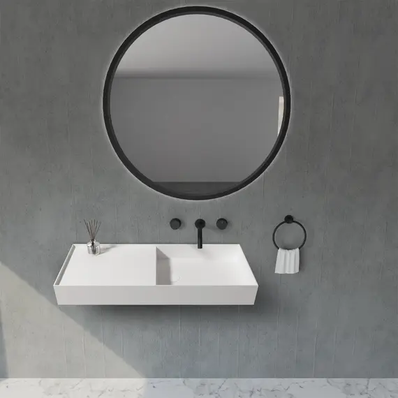 РАКОВИНА ПОДВЕСНАЯ ABBER STEIN AS2648 БЕЛАЯ МАТОВАЯ