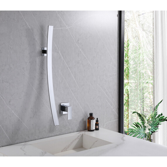 СМЕСИТЕЛЬ ABBER DAHEIM AF8209 СКРЫТОГО МОНТАЖА ДЛЯ РАКОВИНЫ, ХРОМ