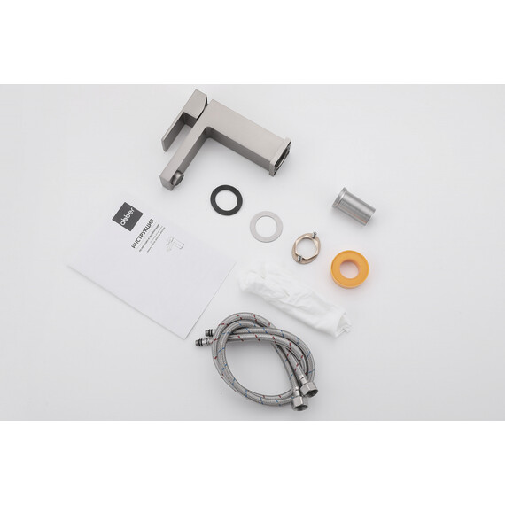 СМЕСИТЕЛЬ ABBER DAHEIM AF8210SP ДЛЯ РАКОВИНЫ, САТИН