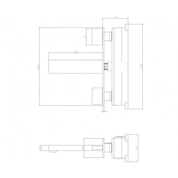 СМЕСИТЕЛЬ ABBER DAHEIM AF82122 ДЛЯ РАКОВИНЫ СКРЫТОГО МОНТАЖА, ХРОМ