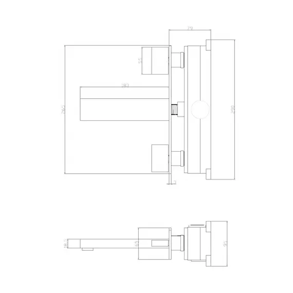 СМЕСИТЕЛЬ ABBER DAHEIM AF82122B ДЛЯ РАКОВИНЫ СКРЫТОГО МОНТАЖА, ЧЕРНЫЙ МАТОВЫЙ