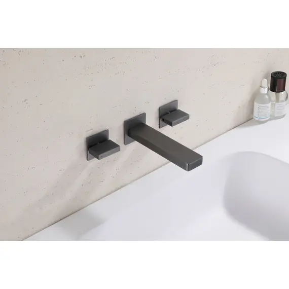 СМЕСИТЕЛЬ ABBER DAHEIM AF82122NG ДЛЯ РАКОВИНЫ СКРЫТОГО МОНТАЖА, НИКЕЛЬ