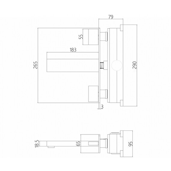 СМЕСИТЕЛЬ ABBER DAHEIM AF82122NG ДЛЯ РАКОВИНЫ СКРЫТОГО МОНТАЖА, НИКЕЛЬ
