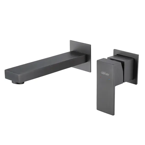 СМЕСИТЕЛЬ ABBER DAHEIM AF8212NG ДЛЯ РАКОВИНЫ СКРЫТОГО МОНТАЖА, НИКЕЛЬ