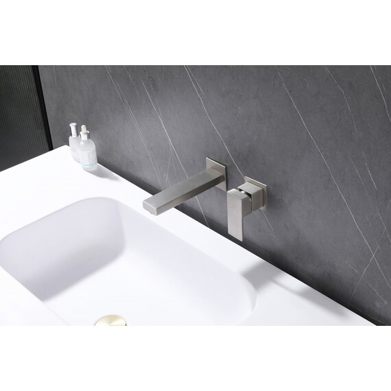 СМЕСИТЕЛЬ ABBER DAHEIM AF8212SP ДЛЯ РАКОВИНЫ СКРЫТОГО МОНТАЖА, САТИН