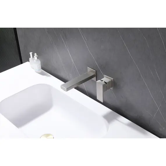 СМЕСИТЕЛЬ ABBER DAHEIM AF8212SP ДЛЯ РАКОВИНЫ СКРЫТОГО МОНТАЖА, САТИН