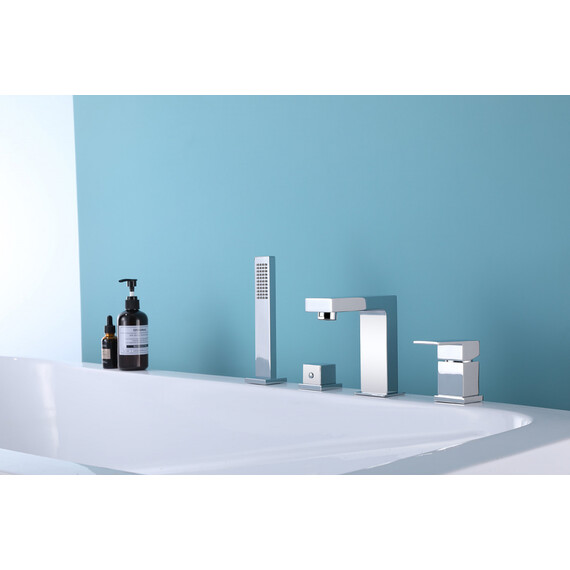 СМЕСИТЕЛЬ ABBER DAHEIM AF8213 НА БОРТ ВАННЫ, ХРОМ