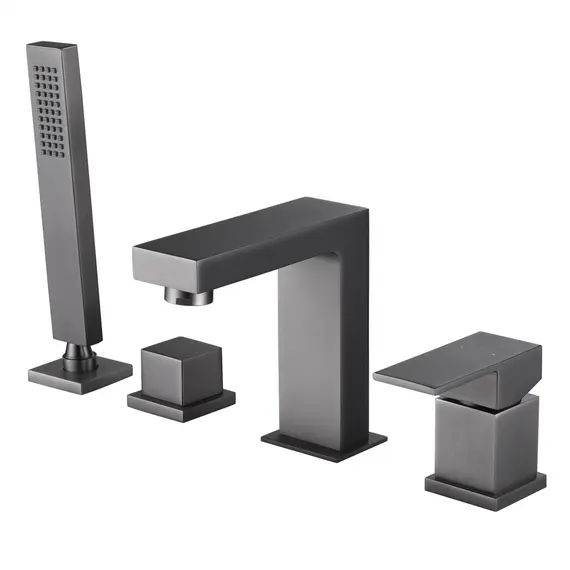 СМЕСИТЕЛЬ ABBER DAHEIM AF8213NG НА БОРТ ВАННЫ, НИКЕЛЬ