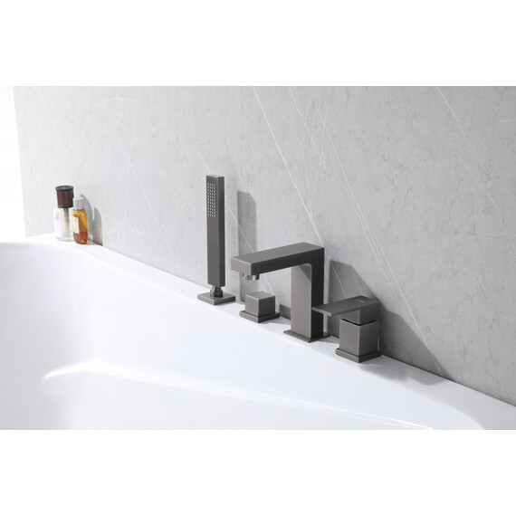 СМЕСИТЕЛЬ ABBER DAHEIM AF8213NG НА БОРТ ВАННЫ, НИКЕЛЬ