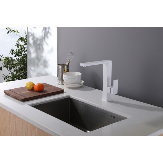 СМЕСИТЕЛЬ ABBER DAHEIM AF8214W ДЛЯ КУХНИ, БЕЛЫЙ