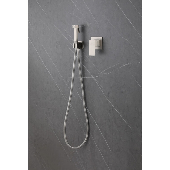 СМЕСИТЕЛЬ ABBER DAHEIM AF8225SP С ГИГИЕНИЧЕСКИМ ДУШЕМ, САТИН