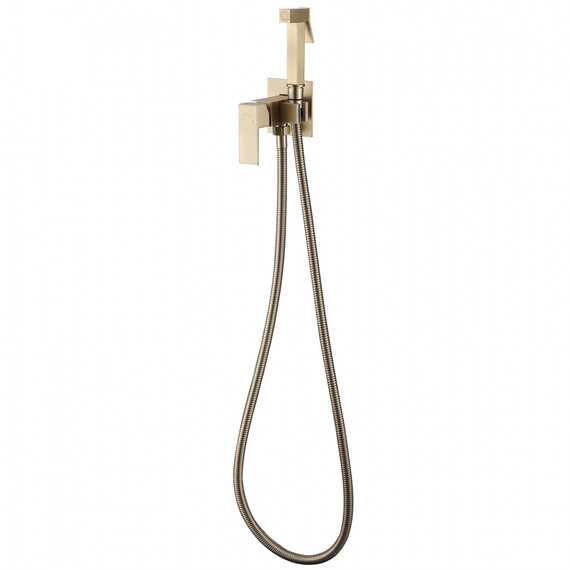 СМЕСИТЕЛЬ ABBER DAHEIM AF8226G С ГИГИЕНИЧЕСКИМ ДУШЕМ, ЗОЛОТО МАТОВОЕ