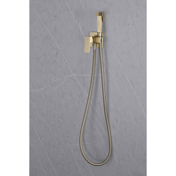 СМЕСИТЕЛЬ ABBER DAHEIM AF8226G С ГИГИЕНИЧЕСКИМ ДУШЕМ, ЗОЛОТО МАТОВОЕ