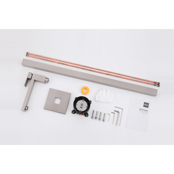 СМЕСИТЕЛЬ ABBER DAHEIM AF8241SP НАПОЛЬНЫЙ ДЛЯ РАКОВИНЫ, САТИН