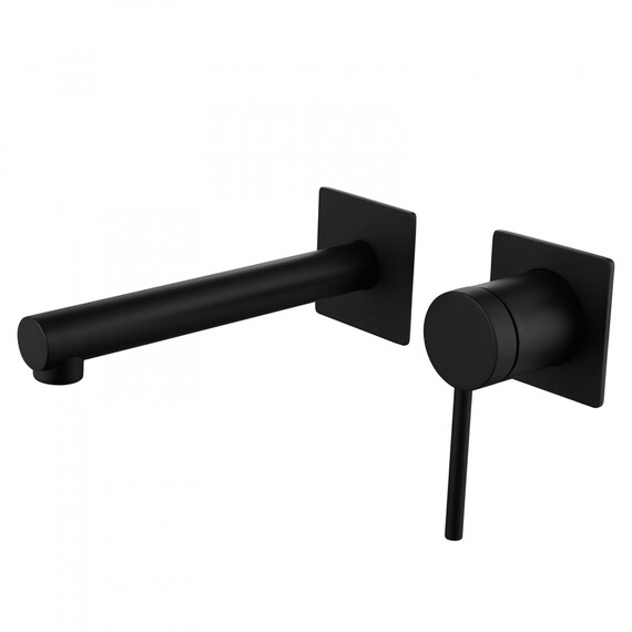 СМЕСИТЕЛЬ ABBER EMOTION AF8812B ДЛЯ РАКОВИНЫ СКРЫТОГО МОНТАЖА, ЧЕРНЫЙ МАТОВЫЙ