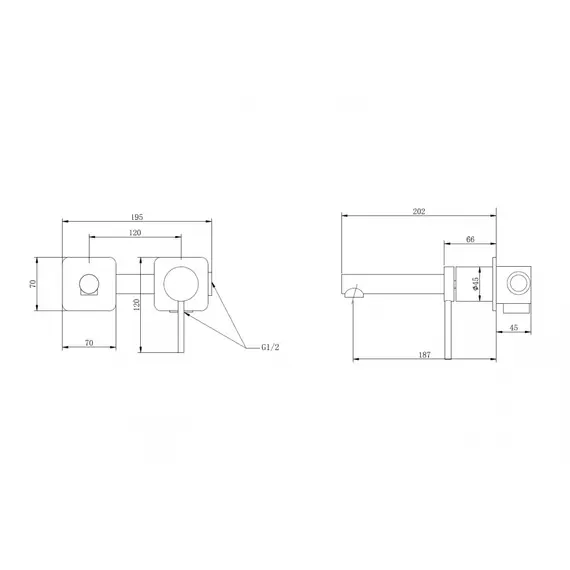 СМЕСИТЕЛЬ ABBER EMOTION AF8812W ДЛЯ РАКОВИНЫ СКРЫТОГО МОНТАЖА, БЕЛЫЙ