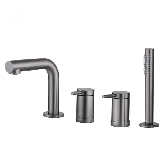 СМЕСИТЕЛЬ ABBER EMOTION AF8813NG НА БОРТ ВАННЫ, НИКЕЛЬ