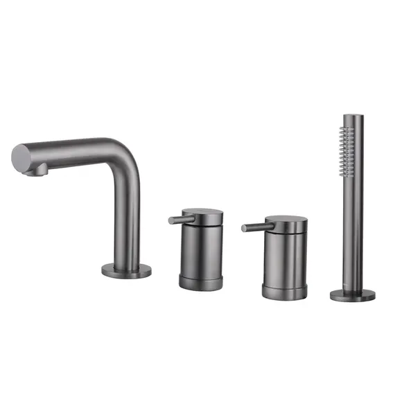 СМЕСИТЕЛЬ ABBER EMOTION AF8813NG НА БОРТ ВАННЫ, НИКЕЛЬ