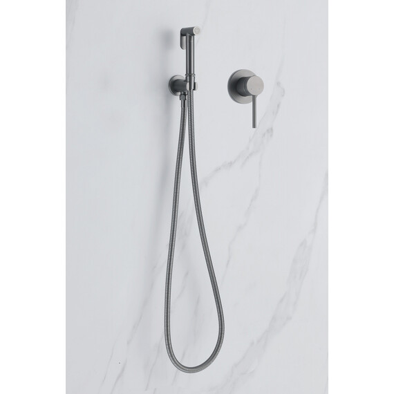 СМЕСИТЕЛЬ ABBER EMOTION AF8825NG С ГИГИЕНИЧЕСКИМ ДУШЕМ, НИКЕЛЬ