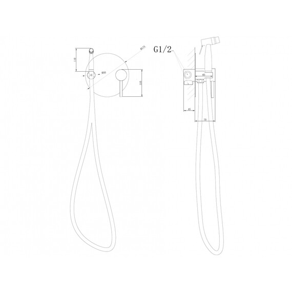 СМЕСИТЕЛЬ ABBER EMOTION AF8826 С ГИГИЕНИЧЕСКИМ ДУШЕМ, ХРОМ