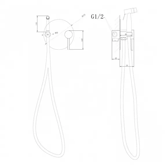 СМЕСИТЕЛЬ ABBER EMOTION AF8826G С ГИГИЕНИЧЕСКИМ ДУШЕМ, ЗОЛОТО МАТОВОЕ