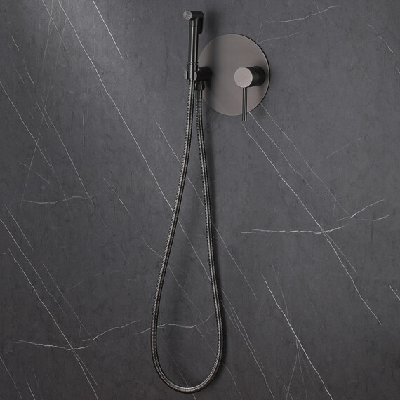 СМЕСИТЕЛЬ ABBER EMOTION AF8826NG С ГИГИЕНИЧЕСКИМ ДУШЕМ, НИКЕЛЬ