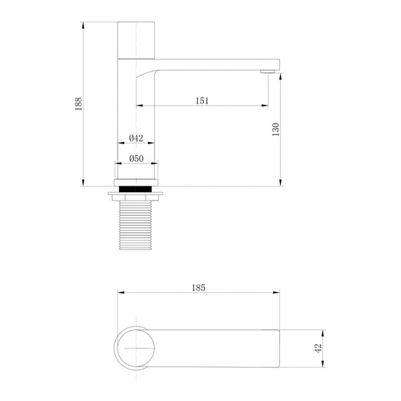 СМЕСИТЕЛЬ ABBER RUND AF8710 ДЛЯ РАКОВИНЫ, ХРОМ