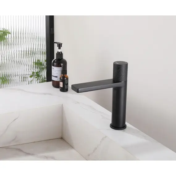 СМЕСИТЕЛЬ ABBER RUND AF8710B ДЛЯ РАКОВИНЫ, ЧЕРНЫЙ МАТОВЫЙ