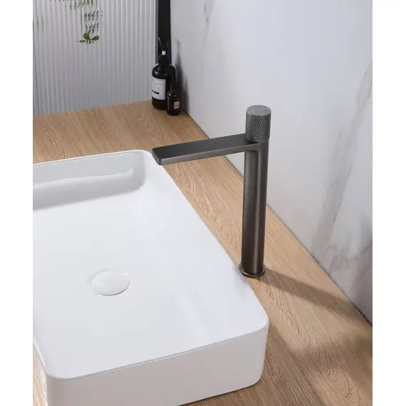 СМЕСИТЕЛЬ ABBER RUND AF8711NG ДЛЯ НАКЛАДНОЙ РАКОВИНЫ, НИКЕЛЬ