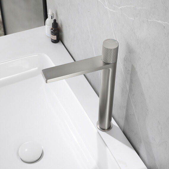 СМЕСИТЕЛЬ ABBER RUND AF8711SP ДЛЯ НАКЛАДНОЙ РАКОВИНЫ, САТИН