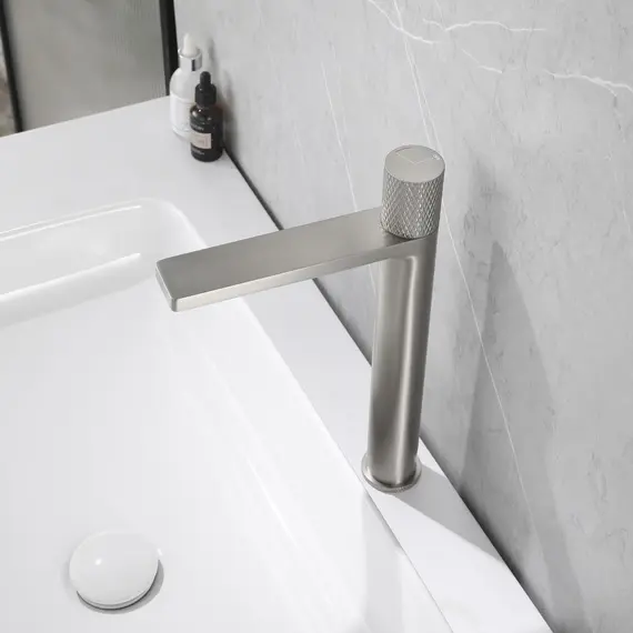 СМЕСИТЕЛЬ ABBER RUND AF8711SP ДЛЯ НАКЛАДНОЙ РАКОВИНЫ, САТИН