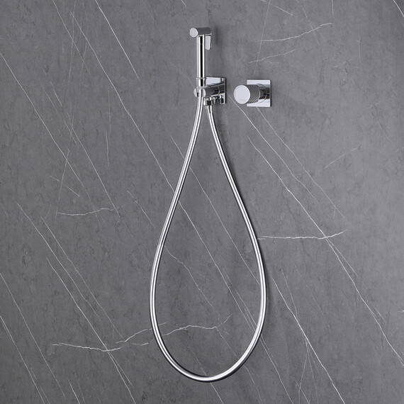 СМЕСИТЕЛЬ ABBER RUND AF8725 С ГИГИЕНИЧЕСКИМ ДУШЕМ, ХРОМ