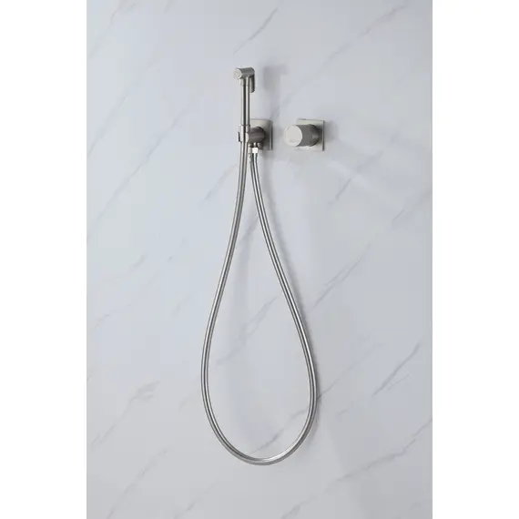 СМЕСИТЕЛЬ ABBER RUND AF8725SP С ГИГИЕНИЧЕСКИМ ДУШЕМ, САТИН