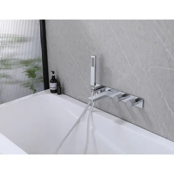 СМЕСИТЕЛЬ ABBER RUND AF8730 ДЛЯ ВАННЫ СКРЫТОГО МОНТАЖА, ХРОМ